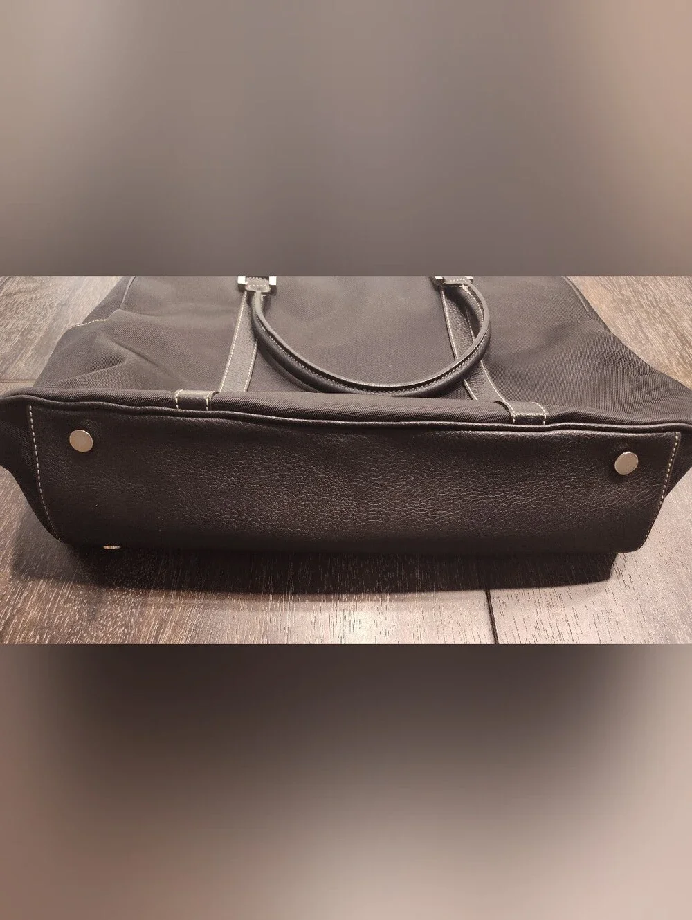 Vintage Fossil Men's Travel Tote Bag with Dual Handles